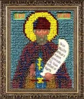 Набор для вышивания бисером Икона- миниатюра Святой Преподобный Виталий /МИ-14