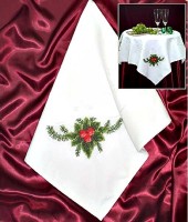Набор для вышивания крестом Новогодняя скатерть /СК-004