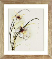Набор для вышивания Орхидеи (лен) /PN-0008014 (34786)