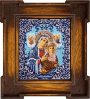 Набор для вышивания бисером Икона Страстная, икона Божией Матери /L-35