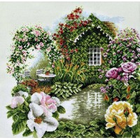 Набор для вышивания Цветочный сад (лен)