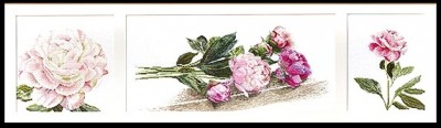 Набор для вышивания Пионы (лен)