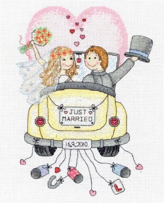 Набор для вышивания Теперь женатый (Just Married)