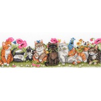 Набор для вышивания Котята в ряд (Kittens in a row) /PCE-729