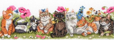 Набор для вышивания Котята в ряд (Kittens in a row)