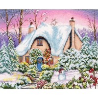Набор для вышивания Заснеженный коттедж (Snow Cottage) /PCE-884