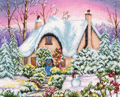 Набор для вышивания Заснеженный коттедж (Snow Cottage)