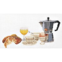 Набор для вышивания Утренний кофе (канва)