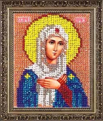 Набор для вышивания бисером Икона- миниатюра св. Лариса