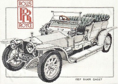 Набор для вышивания Роллс-ройс Серебряный призрак (Rolls Royce Silver Ghost)
