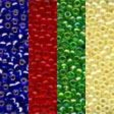 Бисер Glass Bead 11 (2,5 мм), в мини-упак. (4 цв.), ст №9