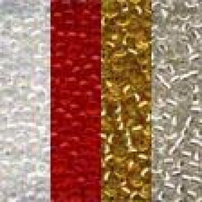 Бисер Glass Bead 11 (2,5 мм), в мини-упак. (4 цв.), ст №9