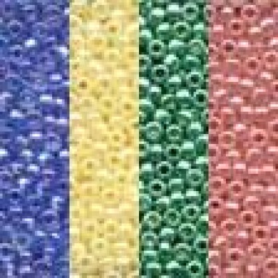 Бисер Glass Bead 11 (2,5 мм), в мини-упак. (4 цв.), ст №9