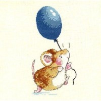 Набор для вышивания Мышонок и воздушный шарик (Mouse and a balloon)