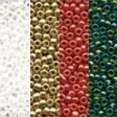 Бисер Glass Bead 11 (2,5 мм), в мини-упак. (4 цв.), ст №9