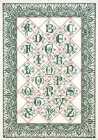 Набор для вышивания Алфавит 14 века (лен) /2050