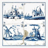 Набор для вышивания Мозаика Голландская деревня (лен)