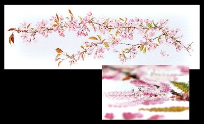 Набор для вышивания Японское цветение (лен)