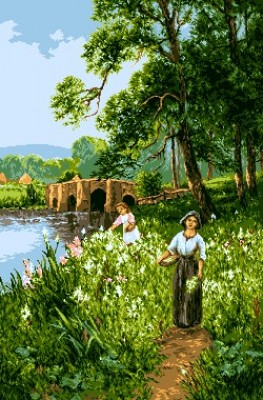 Набор для вышивания Летняя картина (Summer picture) гобелен