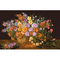 Набор для вышивания Цветочное великолепие (Floral Splendour) гобелен