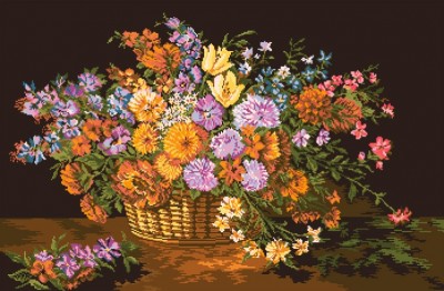 Набор для вышивания Цветочное великолепие (Floral Splendour) гобелен