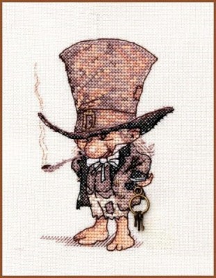 Набор для вышивания Джентльмен в шляпе (по мотивам рисунка J. B. Monge)