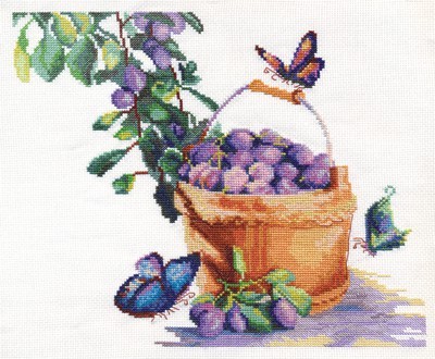 Набор для вышивания Сливы с бабочками