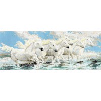 Набор для вышивания Бегущие по волнам (Seaside Horses) /013-0338